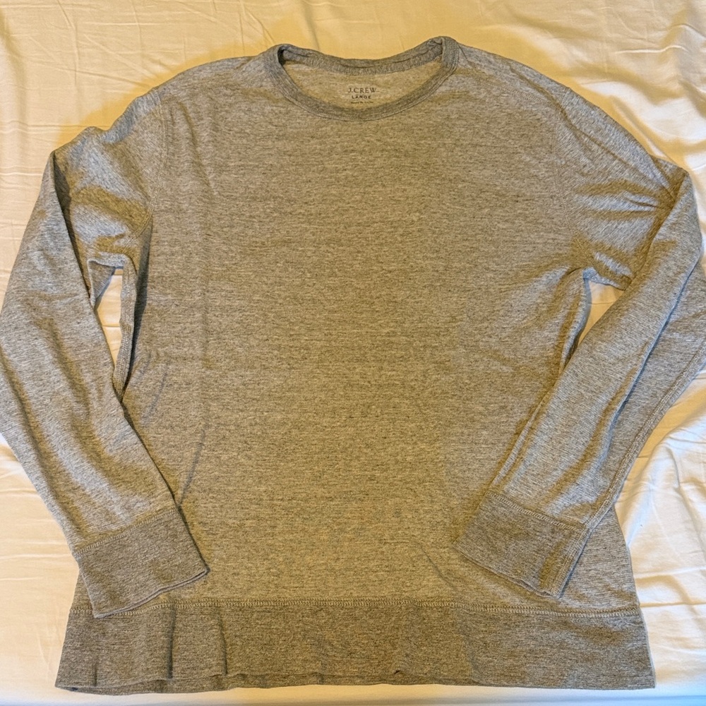 J. Crew Heather Gray Long Sleeve Tee